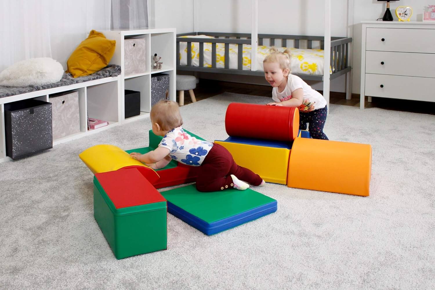 IGLU 8 XL Spielbausteine aus Schaumstoff für Kinder - Kreative  Softbausteine - Indoor Kletter Spielplatz
