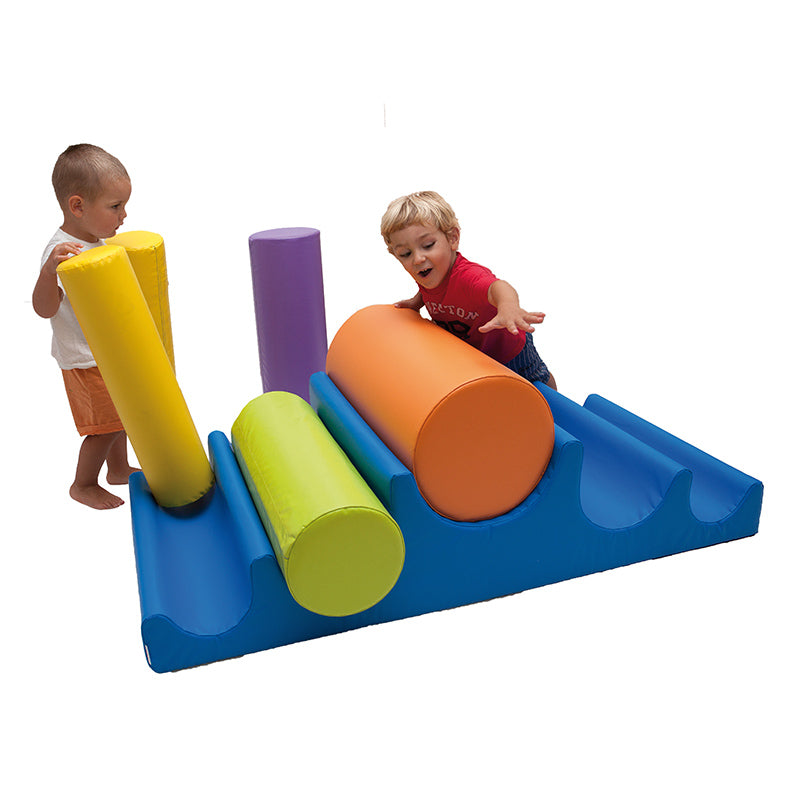 Sumo Didactic - Softbausteine für Kinder ab 18 Monaten – 6-tlg. Set für Krabbeln, Greifen & Spiel | Sicher, antibakteriell & langlebig | Motorikspielzeug für Krippe & Zuhause