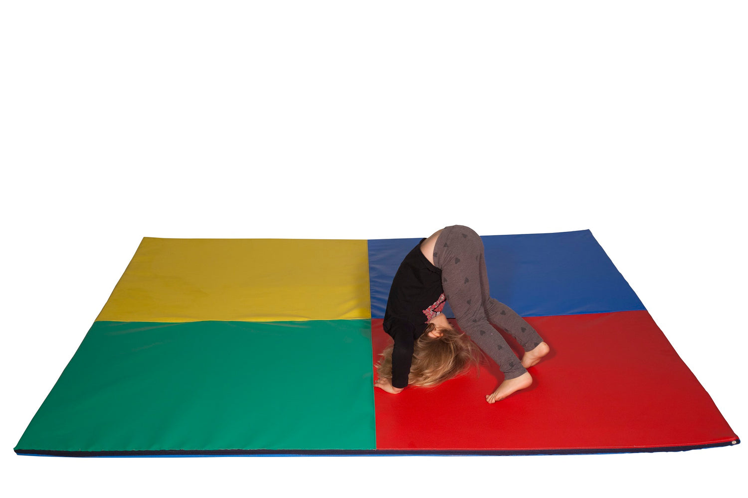 Sumo Didactic - Faltmatte für Kinder - langlebig, pflegeleicht und antiallergisch ideal für Bewegungsübungen mit Reißverschluss 200x200 cm
