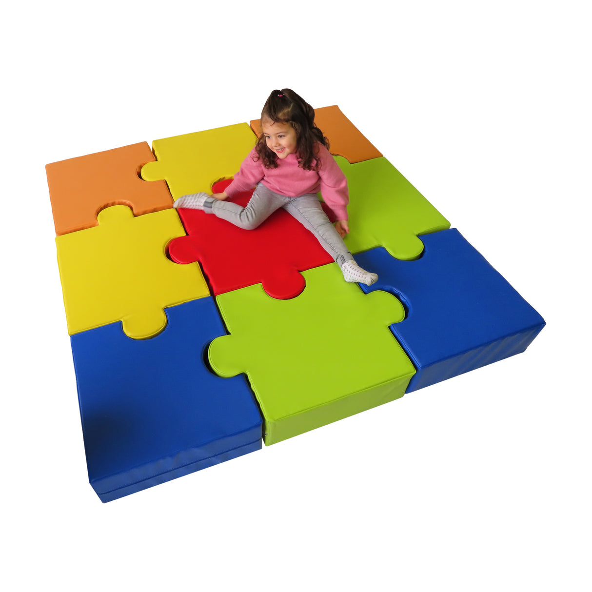 Sumo Didactic - Hochwertige Puzzlematte für Kinder von 6 bis 18 Monaten – Psychomotorik-Set mit 9 Teilen, fördert Motorik und Wahrnehmung