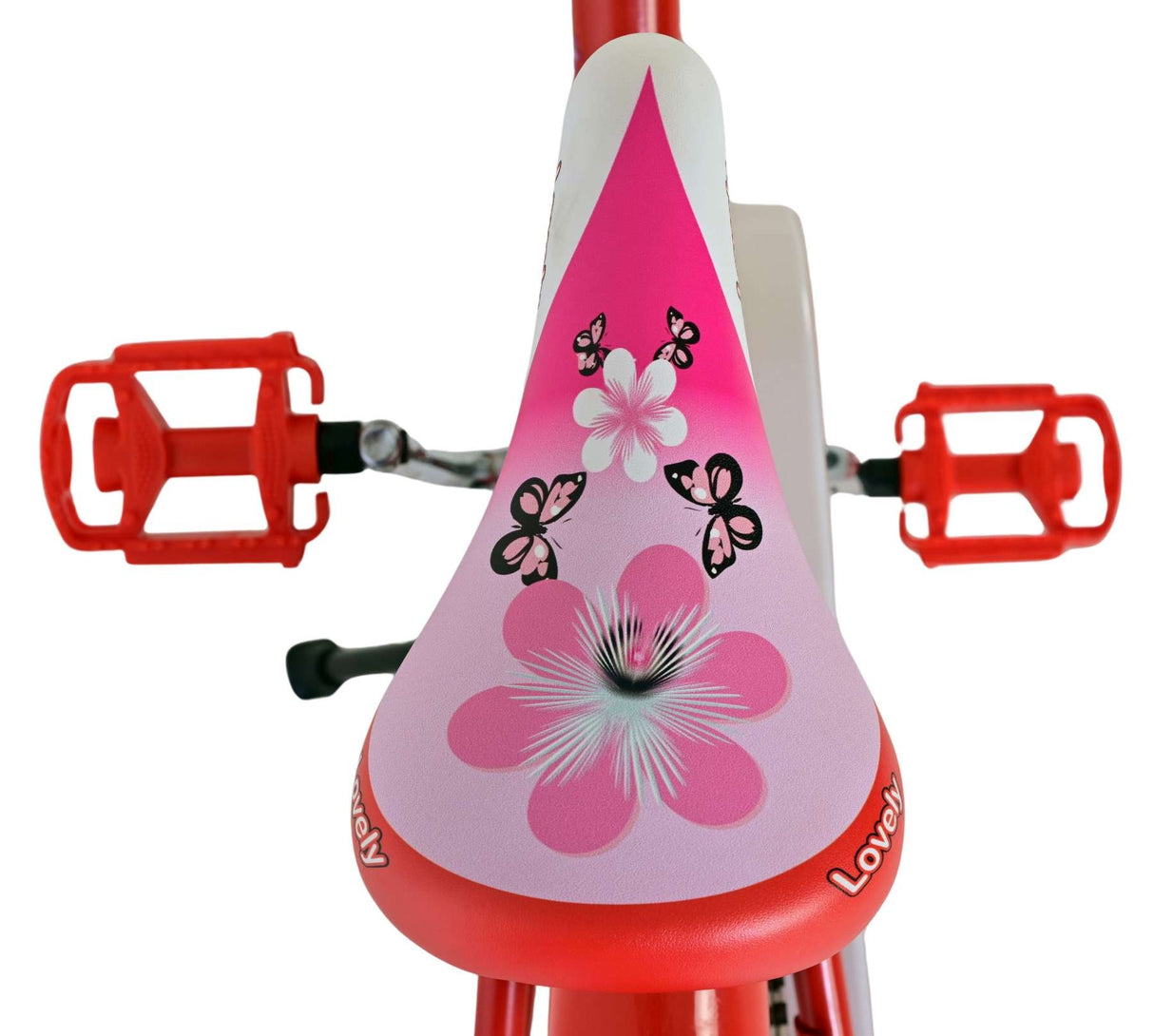 Volare Lovely Kinderfahrrad – Mädchen – 18 Zoll – Rot Weiß