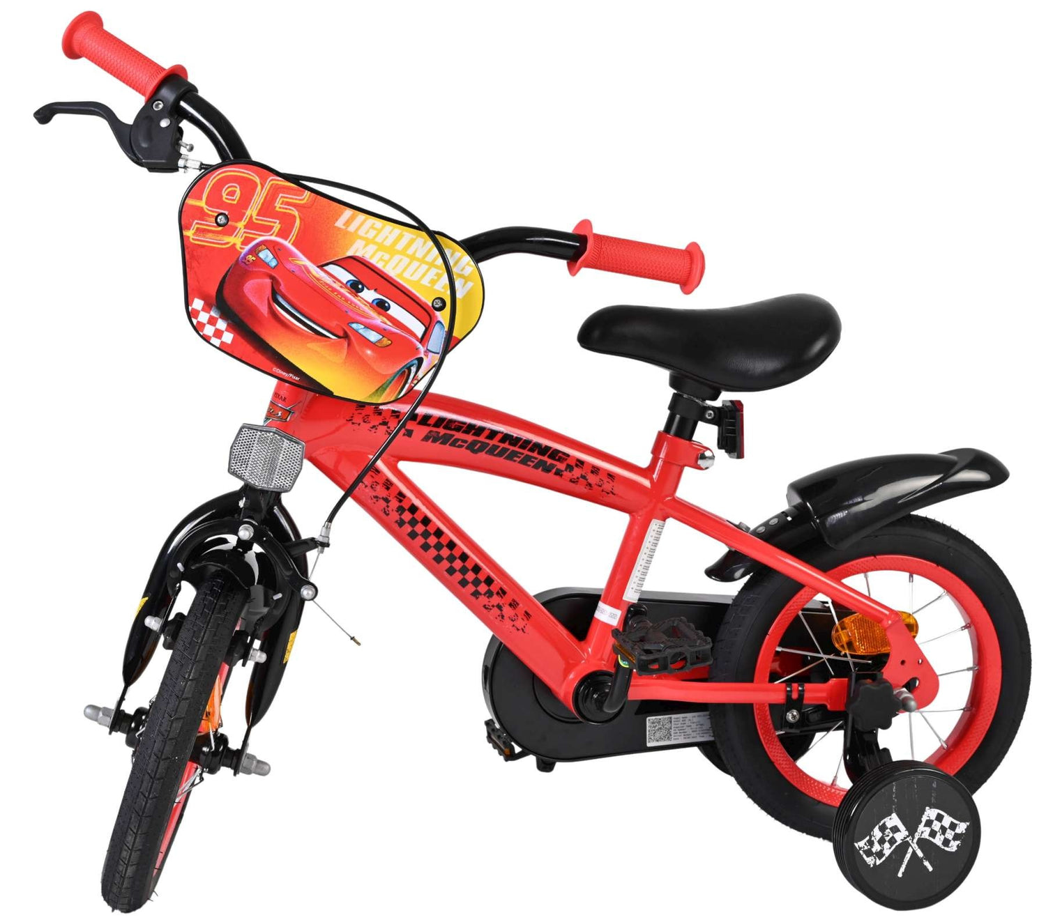 Volare Disney Cars Kinderfahrrad - Jungen - 12 Zoll - Rot