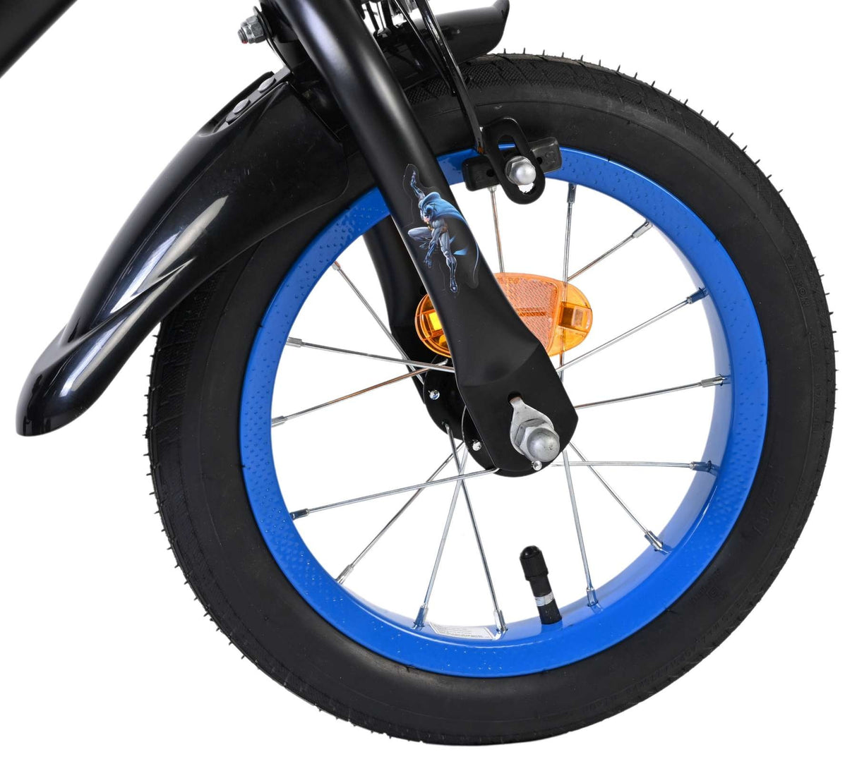 Volare Batman Kinderfahrrad - Jungen - 12 Zoll - Schwarz - Zwei Handbremsen