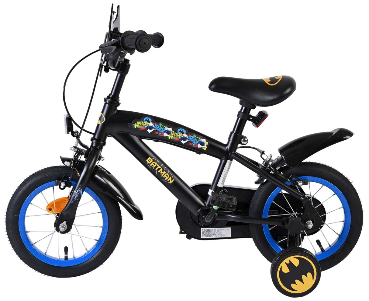 Volare Batman Kinderfahrrad - Jungen - 12 Zoll - Schwarz - Zwei Handbremsen