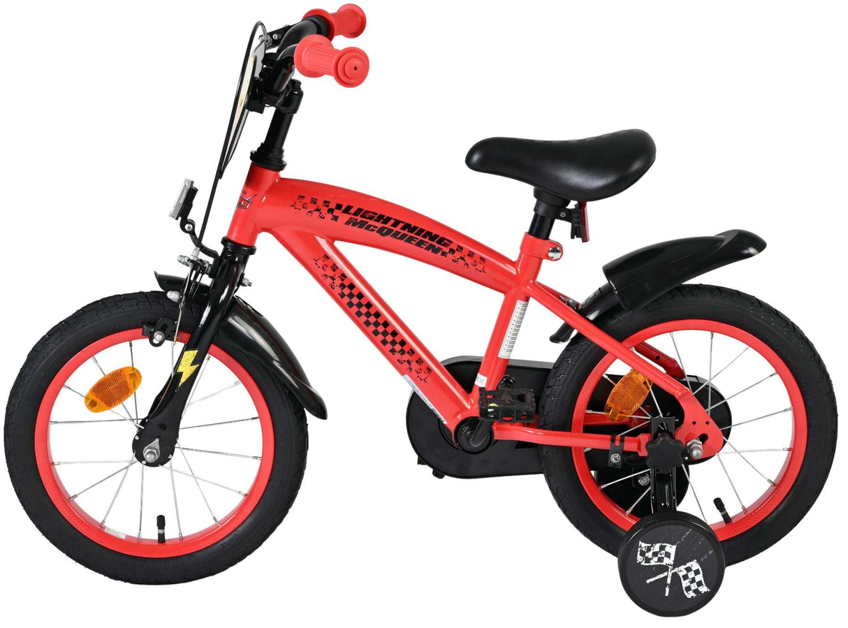 Volare Disney Cars Kinderfahrrad - Jungen - 14 Zoll - Rot