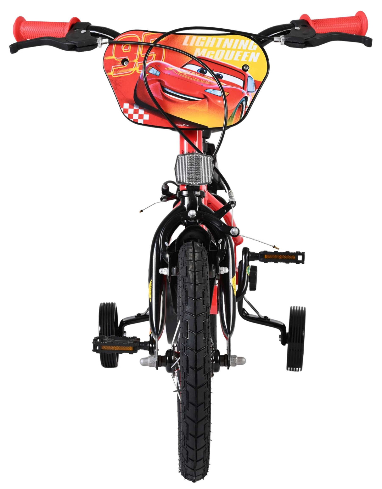 Volare Disney Cars Kinderfahrrad - Jungen - 14 Zoll - Rot - Zwei Handbremsen