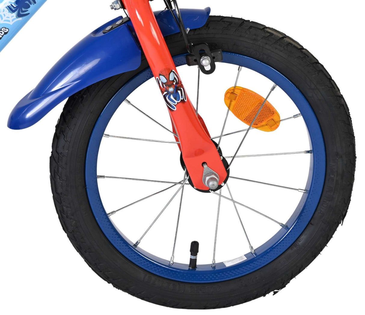 Volare Spidey Kinderfahrrad - Jungen - 14 Zoll - Blau