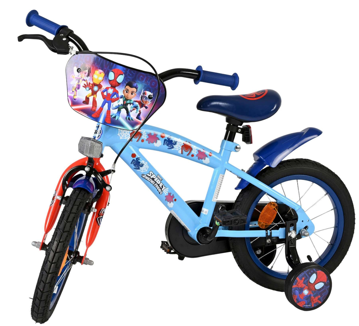 Volare Spidey Kinderfahrrad - Jungen - 14 Zoll - Blau