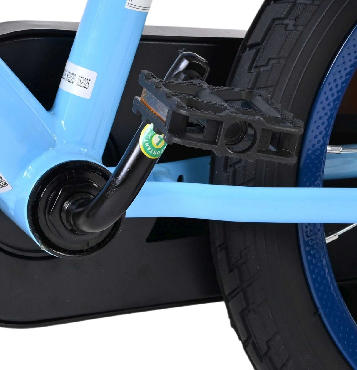 Volare Spidey Kinderfahrrad - Jungen - 14 Zoll - Blau Rot - Zwei Handbremsen