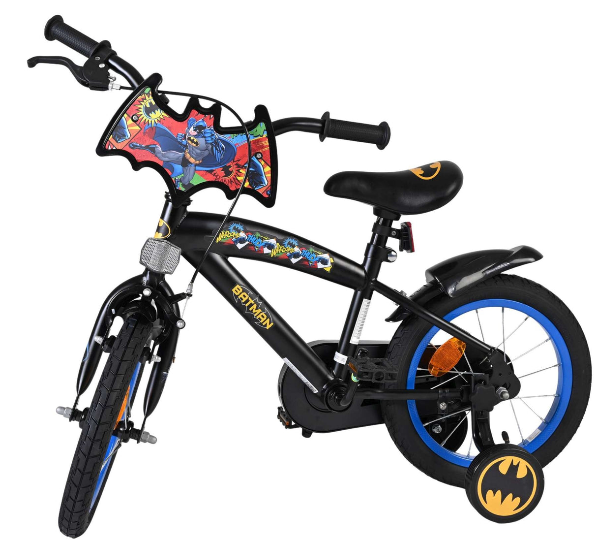 Volare Batman Kinderfahrrad - Jungen - 14 Zoll - Schwarz