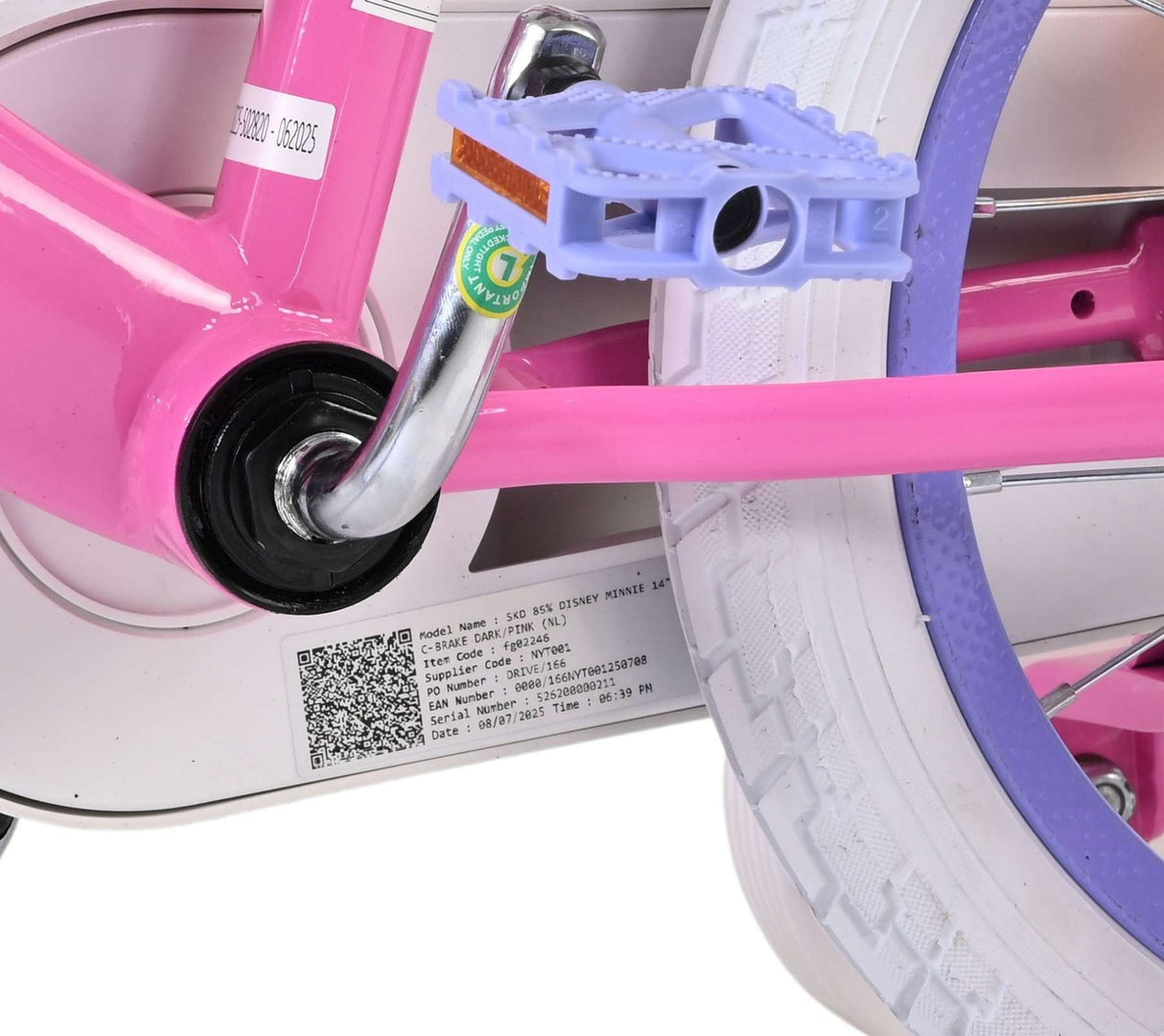 Volare Disney Minnie – die süßeste Minnie aller Zeiten! Kinderfahrrad - Mädchen - 14 Zoll - Rosa