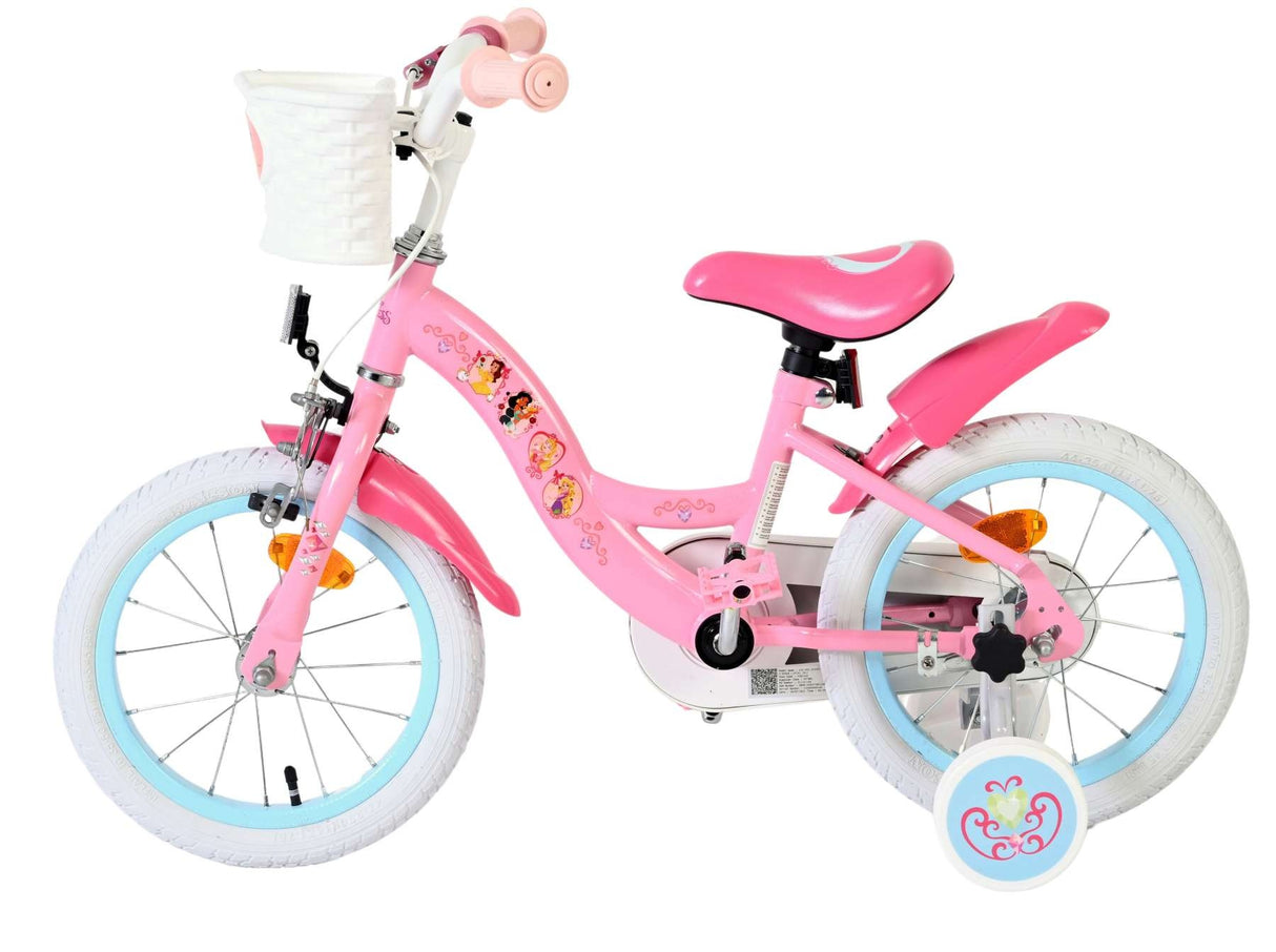 Volare Disney Princess Kinderfahrrad - Mädchen - 14 Zoll - Rosa