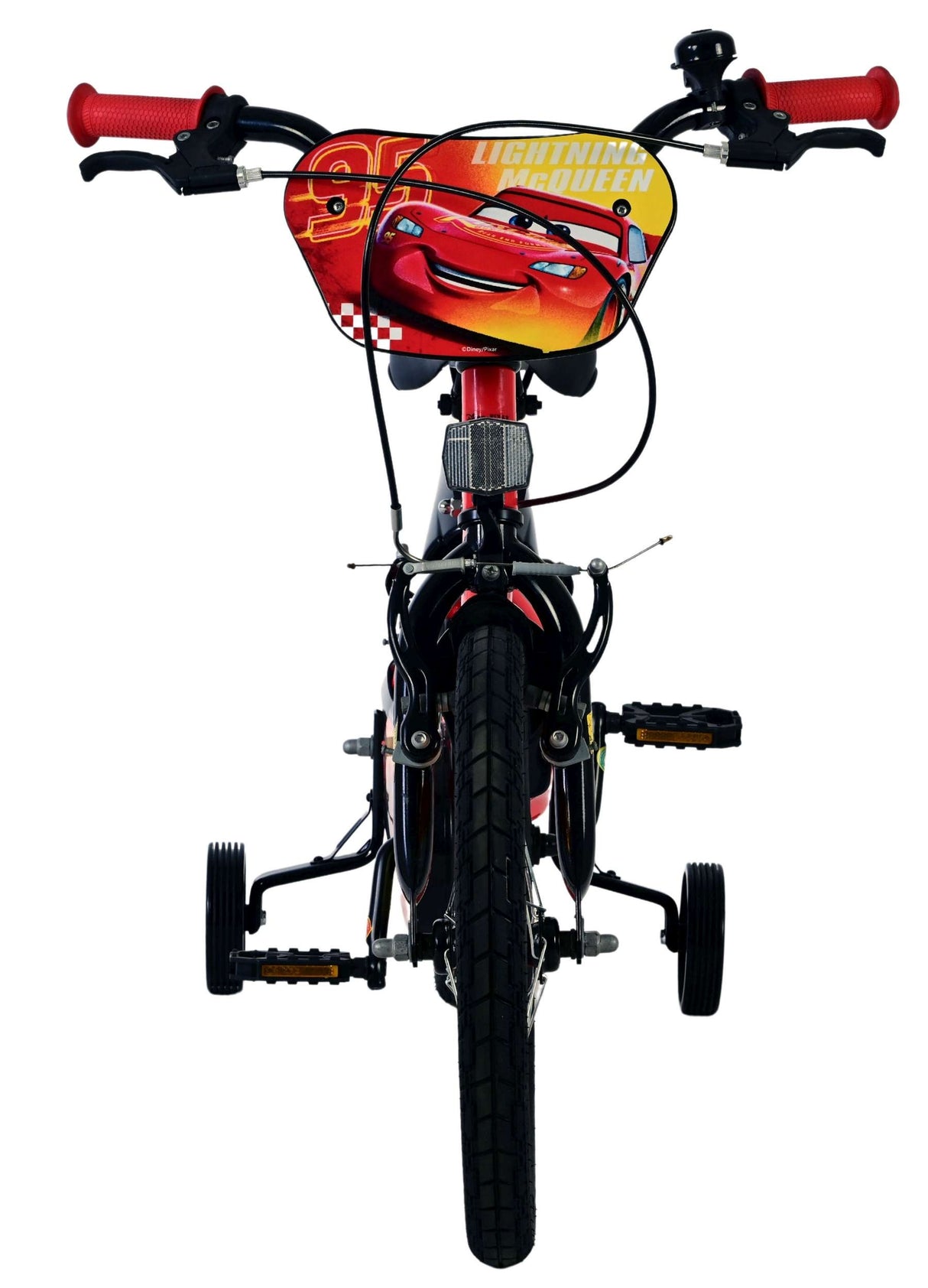 Volare Disney Cars Kinderfahrrad - Jungen - 16 Zoll - Rot - Zwei Handbremsen