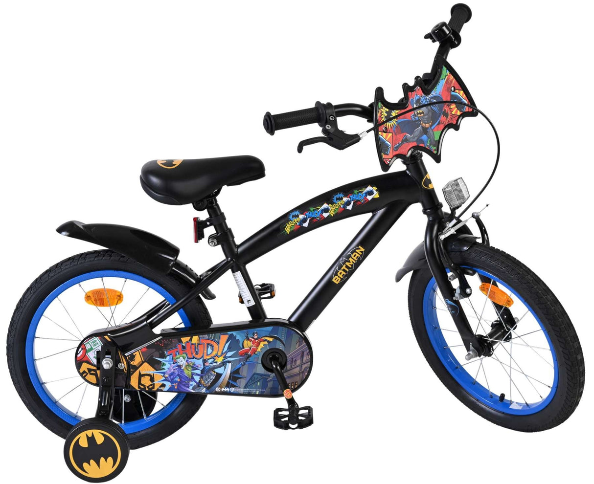 Volare ultimatives Batman 16-Zoll Kinderfahrrad - Sicherheit, Komfort und Spaß in einem!