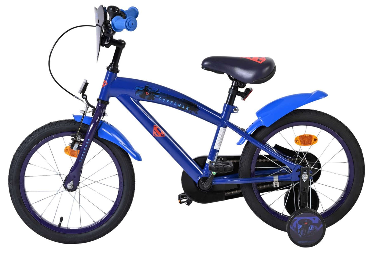 Volare Superman Kinderfahrrad - Jungen - 16 Zoll - Blau