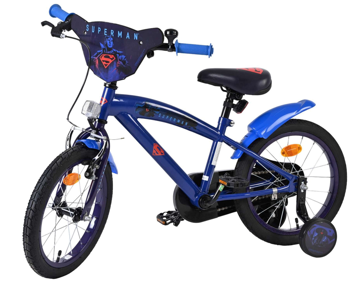 Volare Superman Kinderfahrrad - Jungen - 16 Zoll - Blau