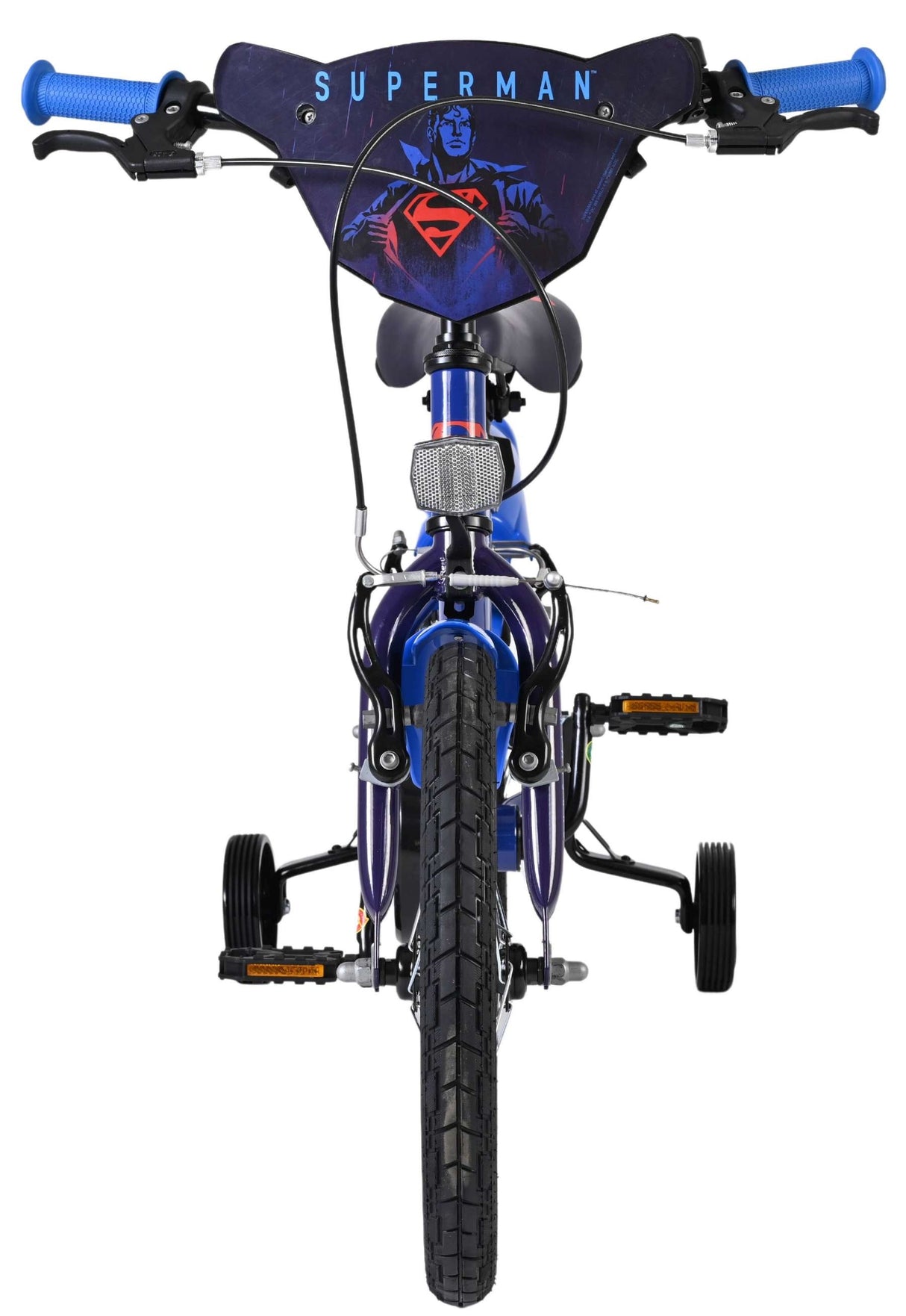 Volare Superman Kinderfahrrad - Jungen - 16 Zoll - Blau - Zwei Handbremsen
