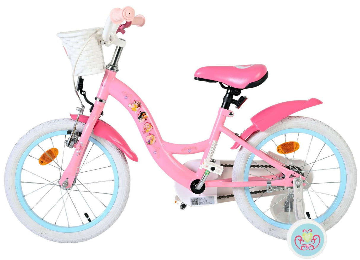 Volare Disney Princess Kinderfahrrad - Mädchen - 16 Zoll - Rosa