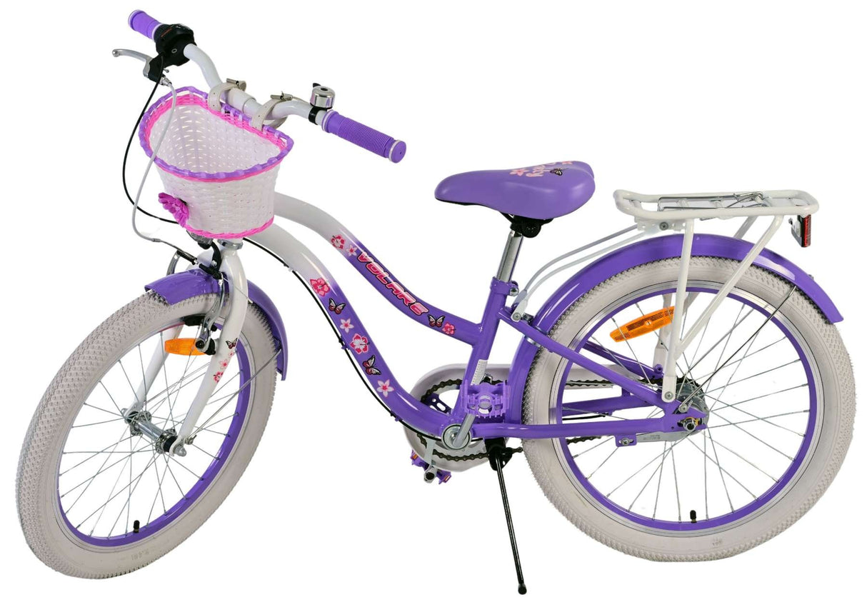 Volare Lovely Kinderfahrrad - Mädchen - 20 Zoll - Lila - 3 Gänge