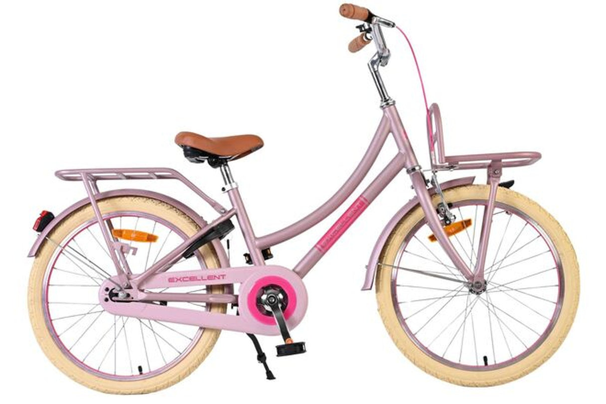 Volare Excellent Kinderfahrrad - Mädchen - 20 Zoll - Matt Pink