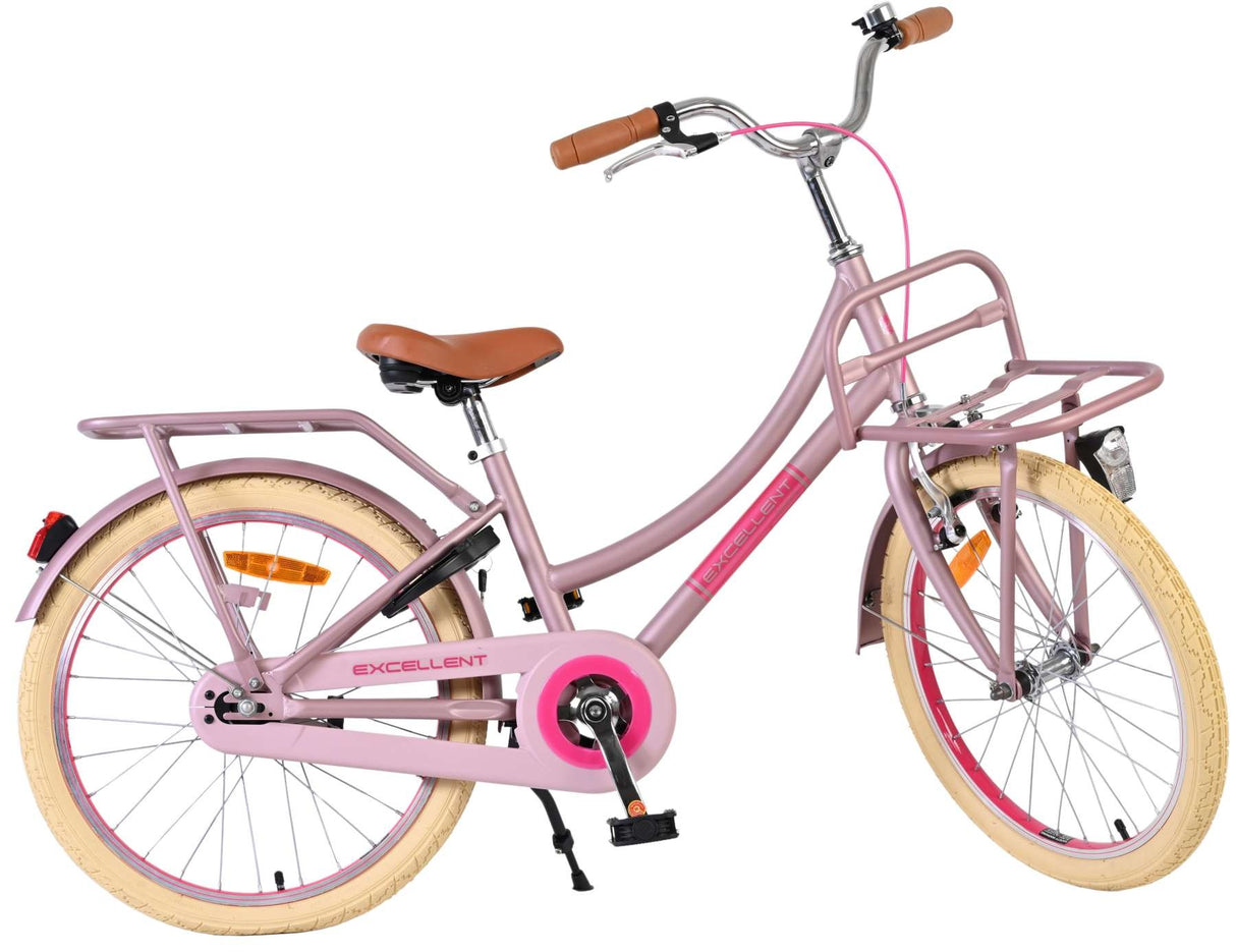 Volare Excellent Kinderfahrrad - Mädchen - 20 Zoll - Matt Pink