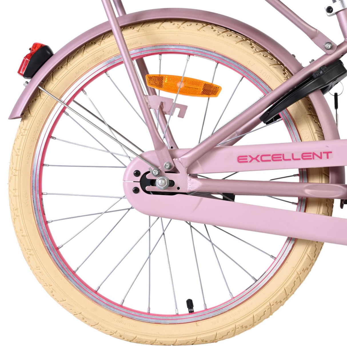 Volare Excellent Kinderfahrrad - Mädchen - 20 Zoll - Matt Pink