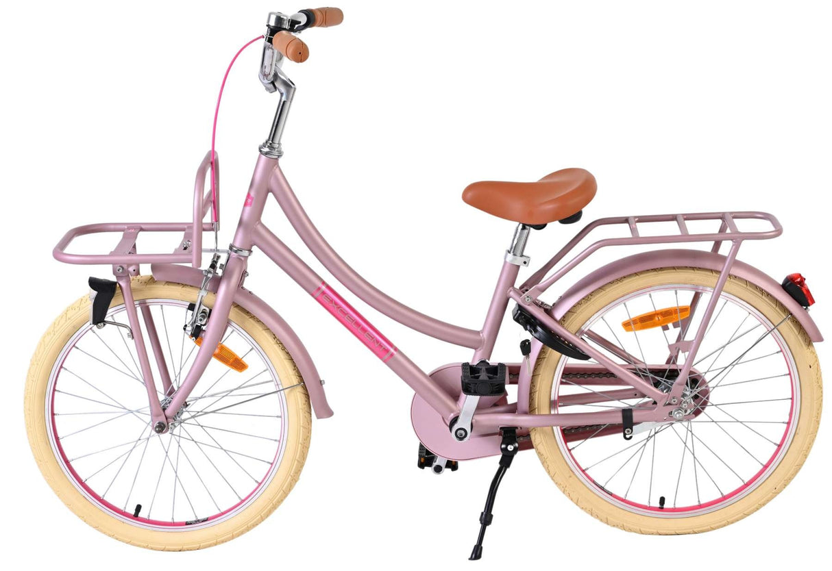 Volare Excellent Kinderfahrrad - Mädchen - 20 Zoll - Matt Pink