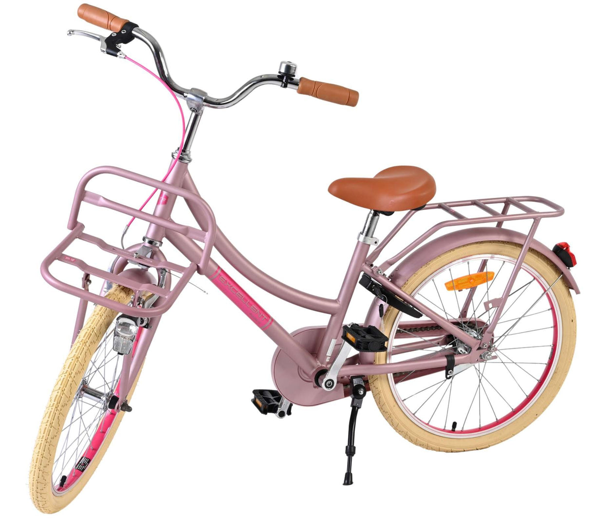 Volare Excellent Kinderfahrrad - Mädchen - 20 Zoll - Matt Pink