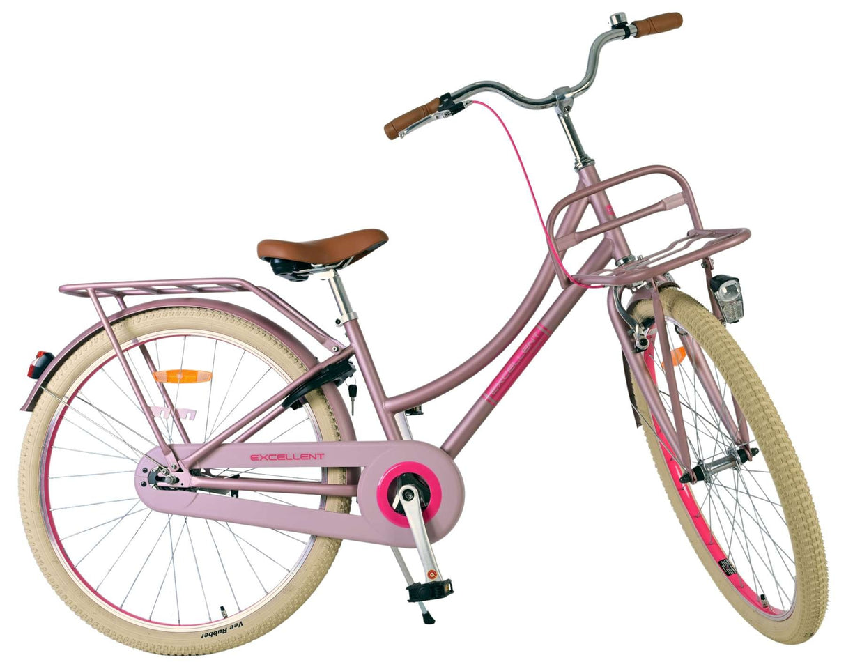 Volare Excellent Kinderfahrrad - Mädchen - 26 Zoll - Mattrosa