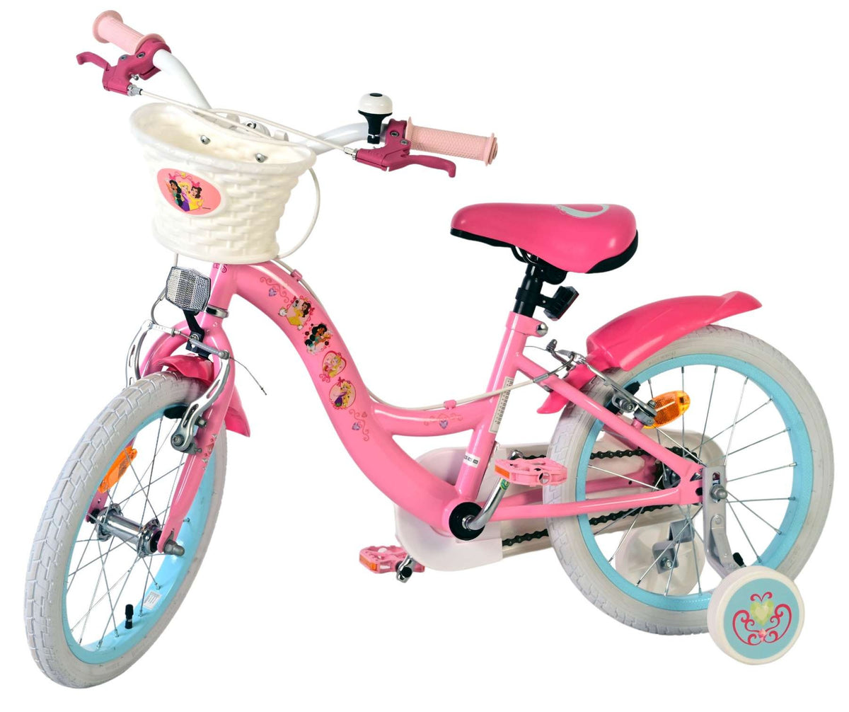 Volare Magic Royals Kinderfahrrad für Mädchen, 16 Zoll, rosa mit Handbremsen