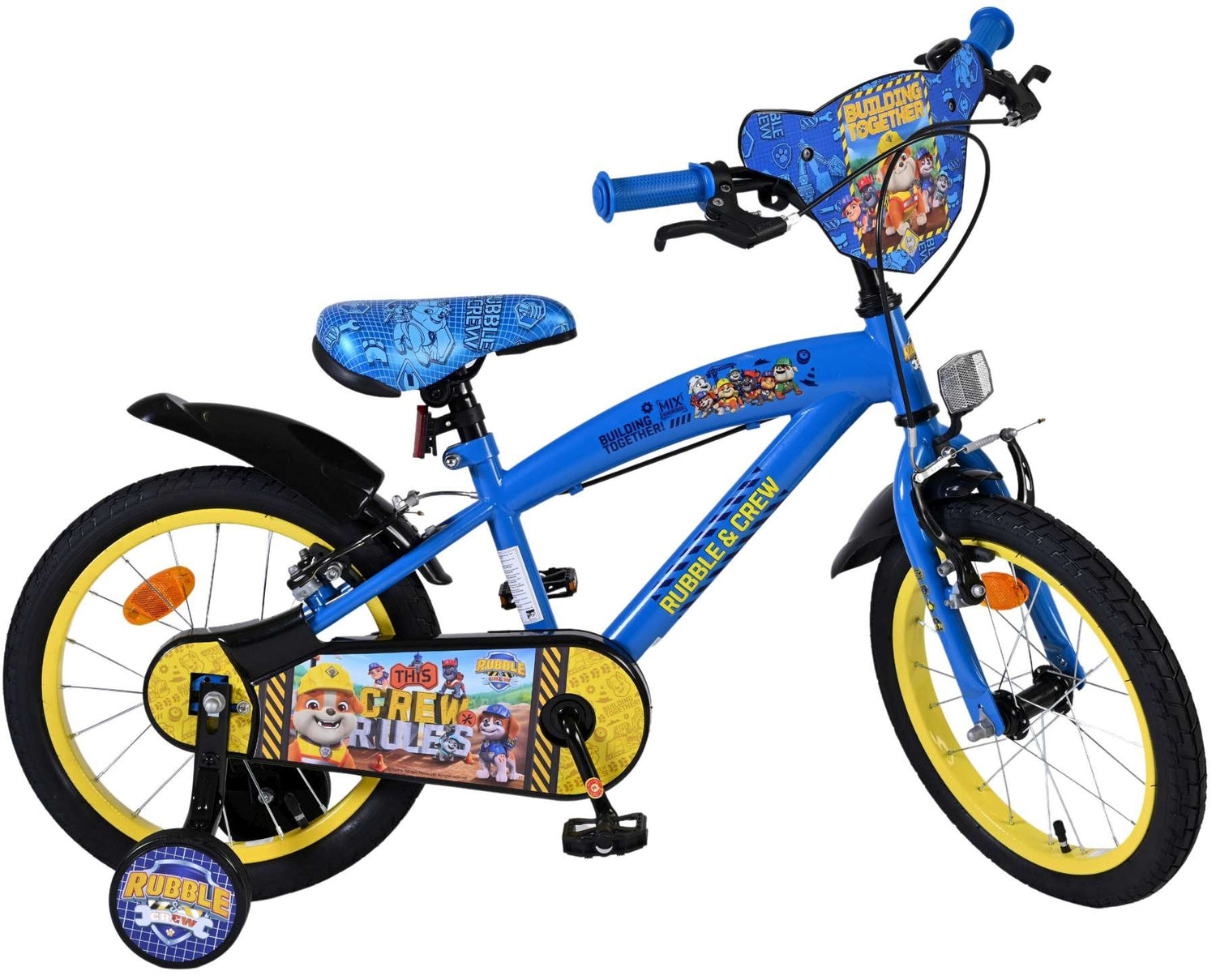 Rubble & Crew Kinderfahrrad - Jungen - 16 Zoll - Blau - Zwei Handbremsen