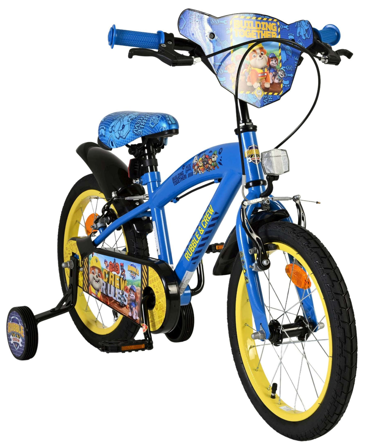 Rubble & Crew Kinderfahrrad - Jungen - 16 Zoll - Blau - Zwei Handbremsen