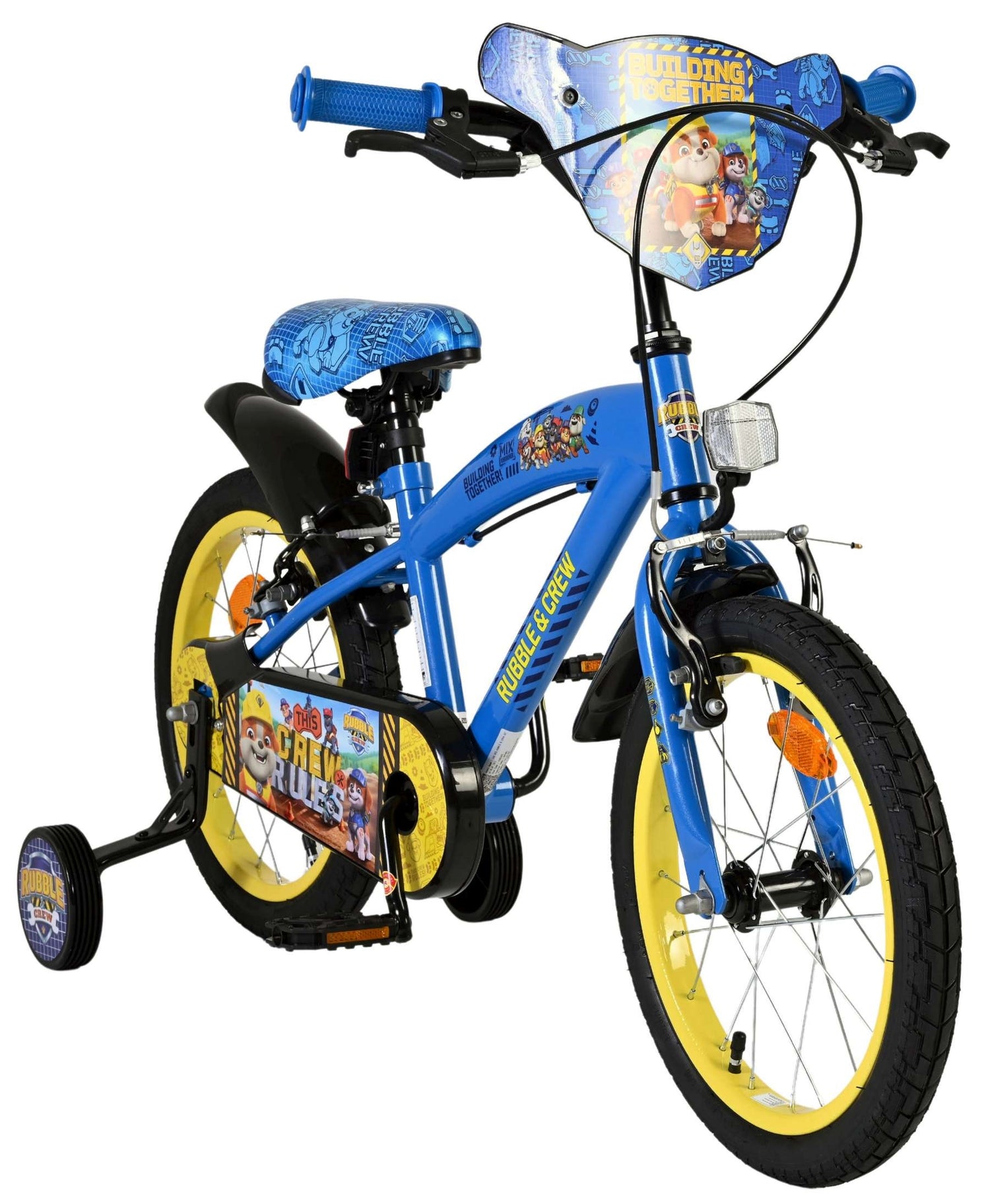 Rubble & Crew Kinderfahrrad - Jungen - 16 Zoll - Blau - Zwei Handbremsen