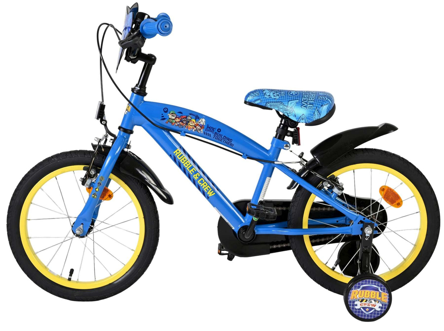 Rubble & Crew Kinderfahrrad - Jungen - 16 Zoll - Blau - Zwei Handbremsen