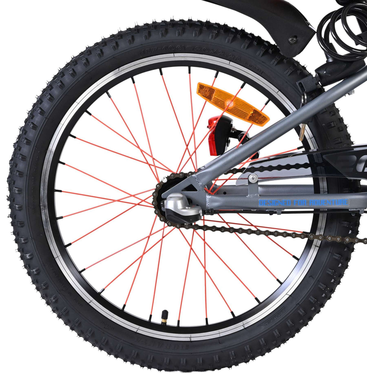 Volare Rocky Kinderfahrrad - 20 Zoll - 3 Gänge - Blau/Grau