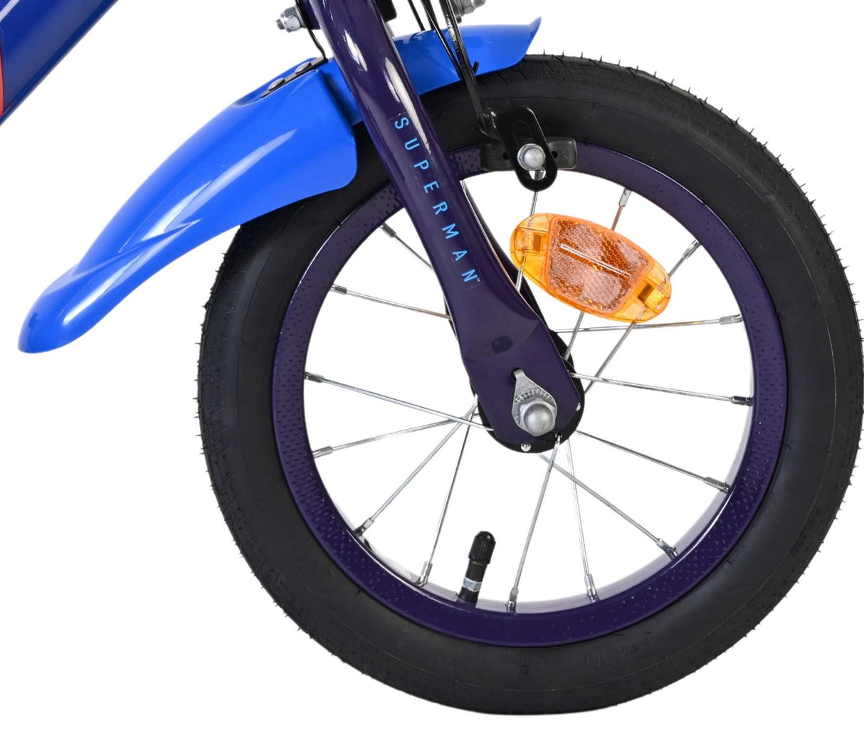 Volare Superman Kinderfahrrad - Jungen - 12 Zoll - Zwei Handbremsen