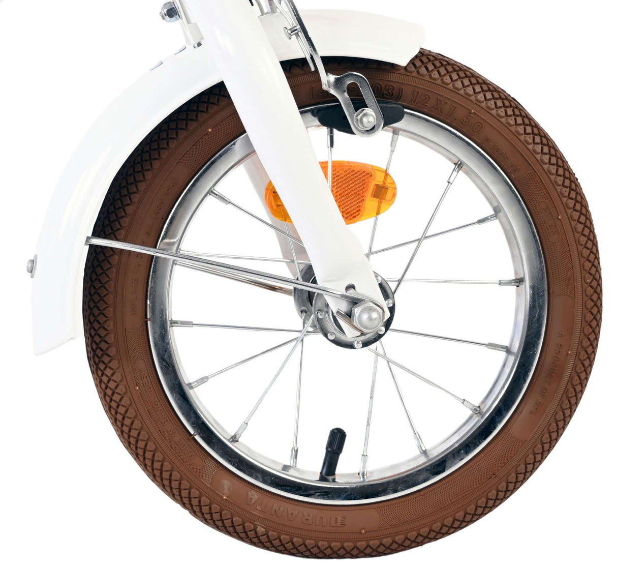 Volare Blossom Kinderfahrrad - Mädchen - 12 Zoll - Weiß