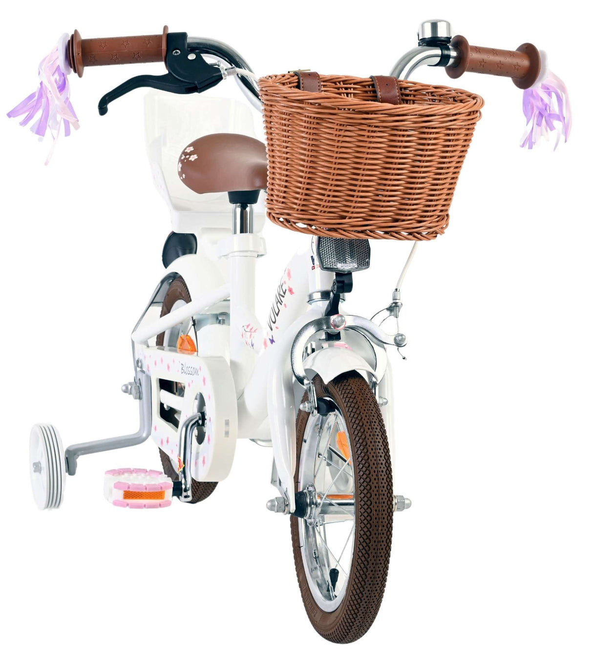 Volare Blossom Kinderfahrrad - Mädchen - 12 Zoll - Weiß