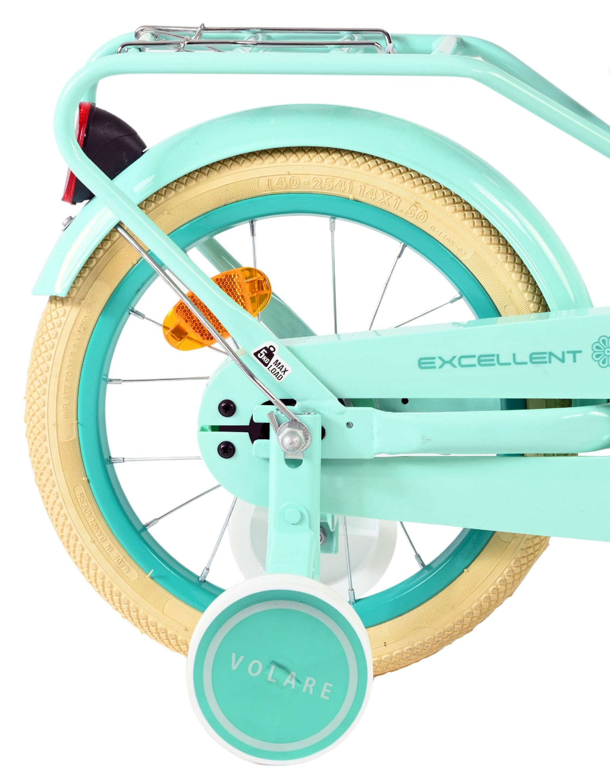 Volare Excellent Kinderfahrrad - Mädchen - 14 Zoll - Grün