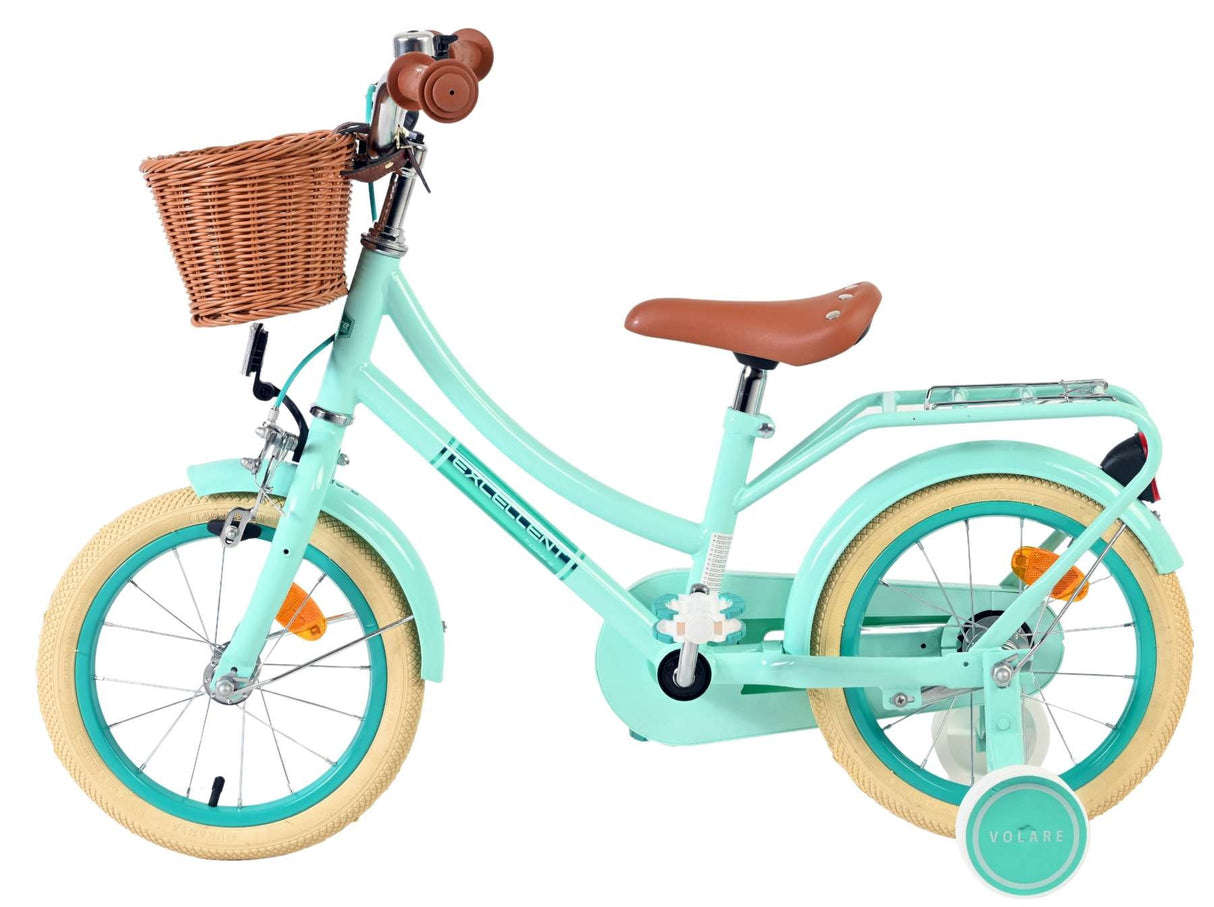 Volare Excellent Kinderfahrrad - Mädchen - 14 Zoll - Grün