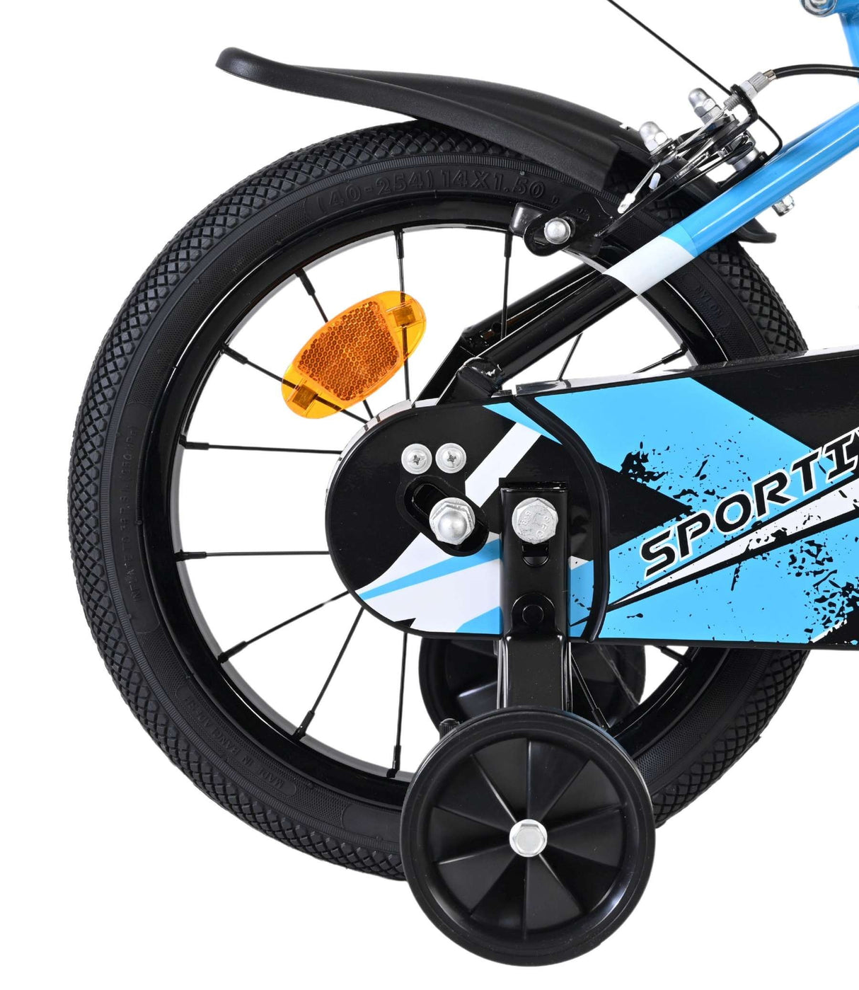 Volare Sportivo Kinderfahrrad - Jungen - 14 Zoll - Blau/Schwarz