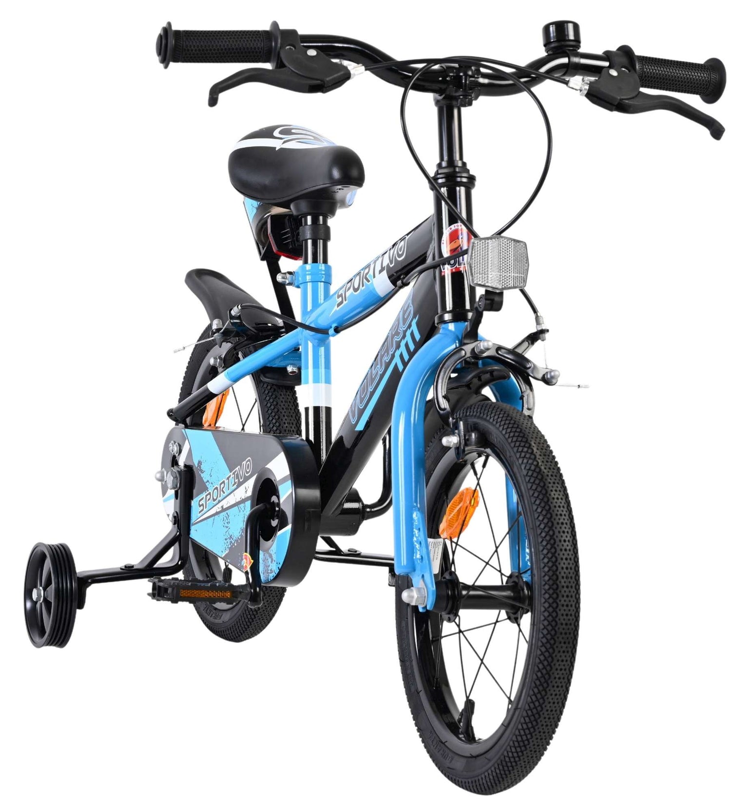 Volare Sportivo Kinderfahrrad - Jungen - 14 Zoll - Blau/Schwarz