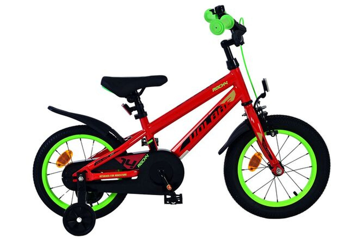 Volare Rocky Kinderfahrrad - Jungen - 14 Zoll - Rot
