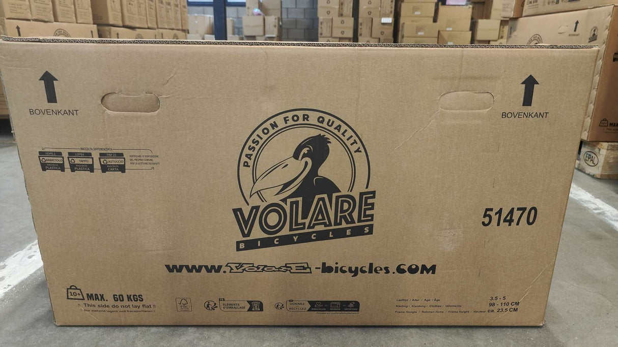 Volare Rocky Kinderfahrrad - Jungen - 14 Zoll - Rot