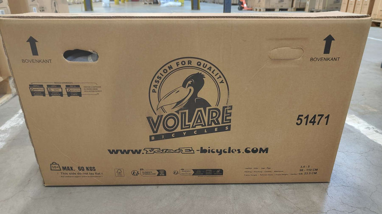 Volare Rocky Kinderfahrrad - Jungen - 14 Zoll - Blau