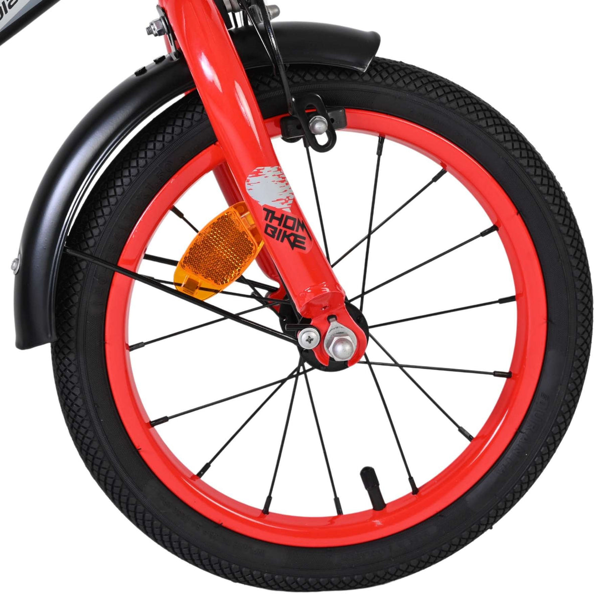 Volare Thombike Kinderfahrrad - Jungen - 14 Zoll - Schwarz Rot