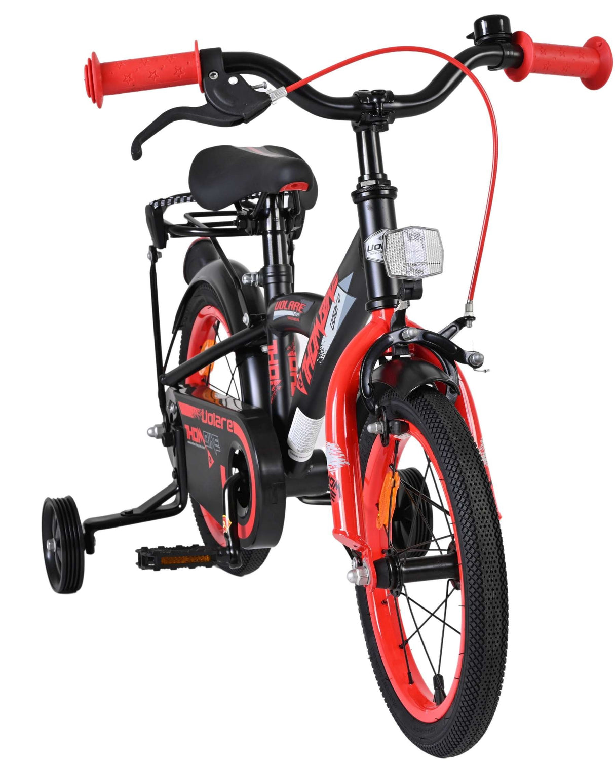 Volare Thombike Kinderfahrrad - Jungen - 14 Zoll - Schwarz Rot