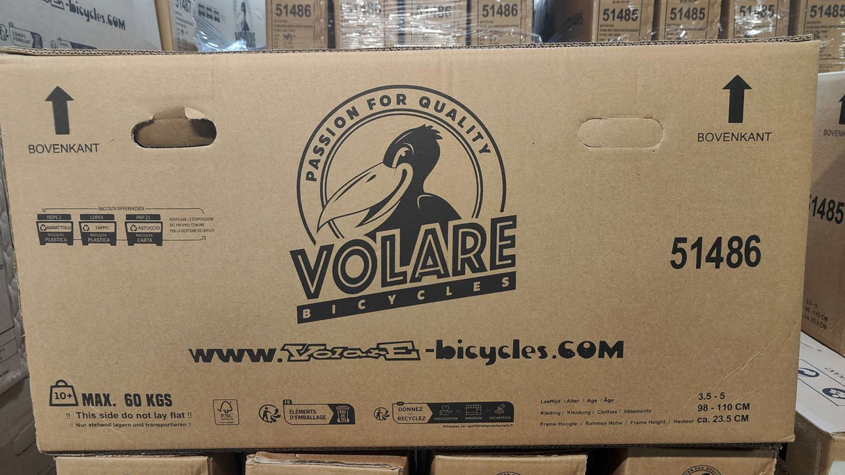 Volare Super GT Kinderfahrrad - Jungen - 14 Zoll - Blau - Zwei Handbremsen