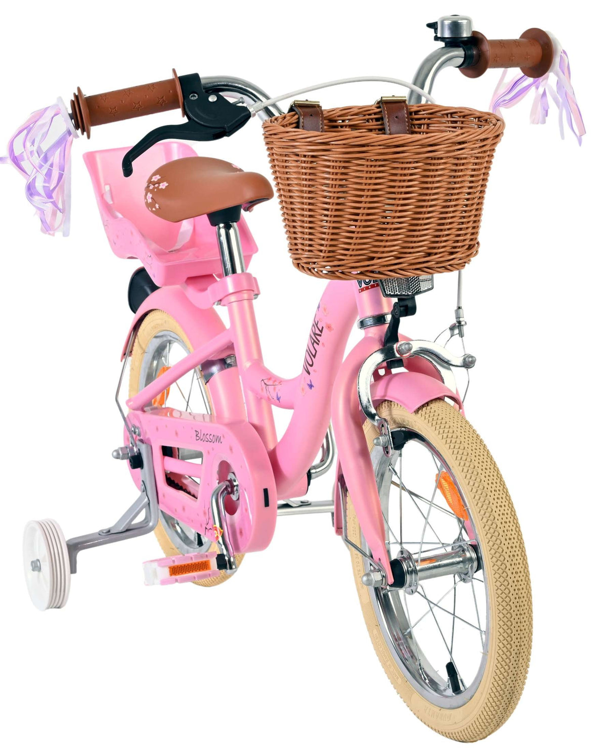 Volare Blossom Kinderfahrrad - Mädchen - 14 Zoll - Rosa