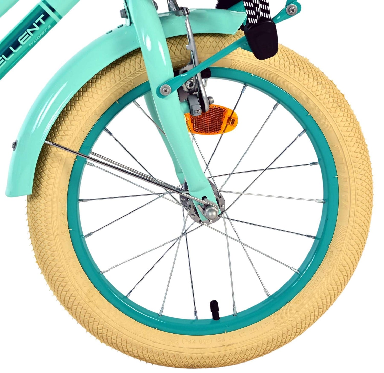 Volare Excellent Kinderfahrrad - Mädchen - 16 Zoll - Grün - 95 % zusammengebaut